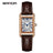 SANDA 1116 New Fashion 2024 Elegant Design Rectangle Dial Water Resistant Quartz Movement Business Women Analog Wrist Watch - Lootquake