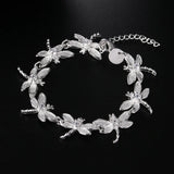 Pulsera de plata de ley 925 con dije de moda para hombre y mujer, cadena de cuerda trenzada, joyería fina, regalo de boda, fiesta y Navidad.