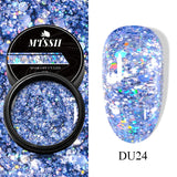 8ml Super Shine Silver Metal Painting Gel Nail Polish High-density Mirror Effect Semi Permanant Nail Art Manicure Varnish