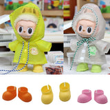 Imperméable Labubu Thaïlande 17 cm, édition limitée, bottes de pluie tendance et mignonnes, vêtements Labubu personnalisés, chaussures, robes