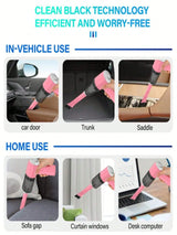 3 In 1 Integrated Suction And Blowing Vacuum Cleaner USB Charging Small Car Household Vacuum Cleaner