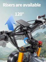 Bicicleta eléctrica BURCHDA RX80 para adultos, motor de 1000 W, batería de 48 V 20 Ah, neumáticos anchos todoterreno de 26", bicicleta eléctrica para montaña y nieve, ciclismo todoterreno