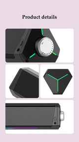 Altavoces Bluetooth para juegos, subwoofer USB portátil, sonido estéreo envolvente, amplificadores, barra de sonido, altavoces de escritorio para PC