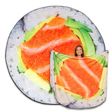 Fun Realistic Blanket for Kids and Adult, Tortilla, Pizza, Burrito, Bread, Cake, Giant Food Pattern, Tasty Flannel Throw