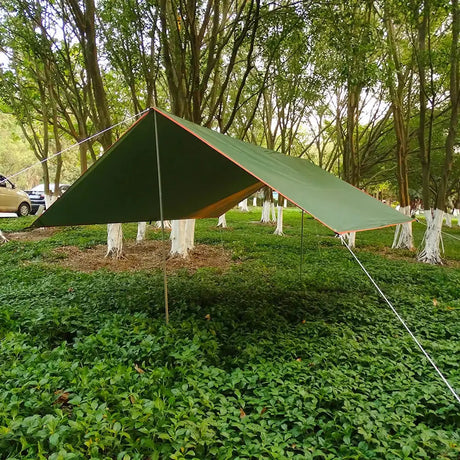4x3m 3x3m Awning Waterproof Tarp Tent Shade Ultralight Garden Canopy Sunshade Outdoor Camping Hammock Rain Fly Beach Sun Shelter - Lootquake
