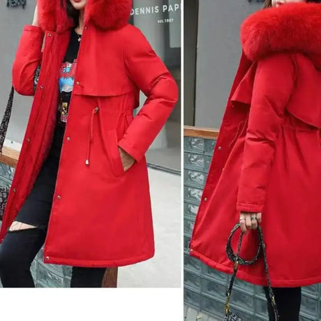 New In Coats & Jackets Women's Winter Padded Jacket Loose Casual Outerwears Fleece Hodded Windbreaker Elegant Office Lady's Coat - Lootquake