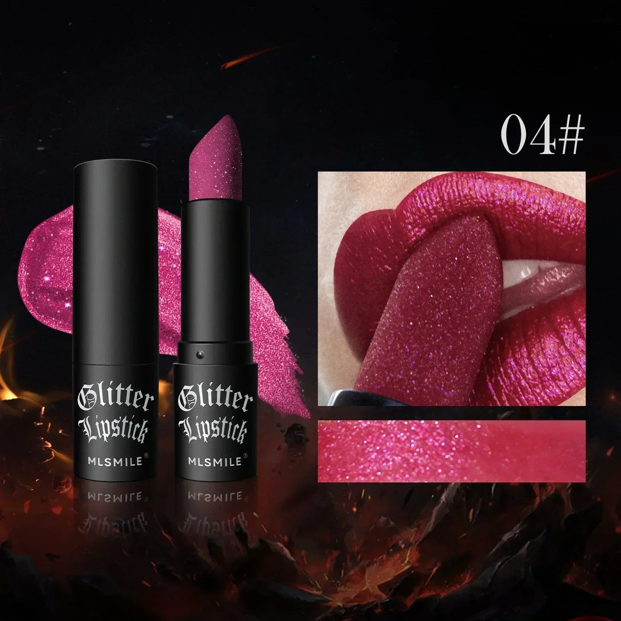 Diamond Pearlescent Lipstick Waterproof Long Lasting Non-stick Cup Matte Velvet Shiny Lipsticks Red Sexy Lips Makeup Cosmetics