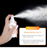 Crema BB en spray de 20 ml para base de maquillaje, blanqueadora, hidratante, antiadherente, iluminadora y corporal.