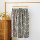Pyjama 100 % coton pour femme, pantalon ample et confortable, idéal pour l'automne et l'hiver