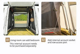 MOBI GARDEN Camping LS4 Tunnel Tent Living Shell Tent Large Blow Tent Invite Space Two Bedrooms - Lootquake