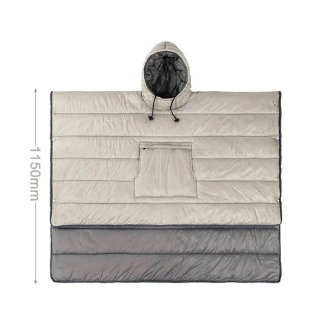 Outdoor Wearable Cloak Sleeping Bag Portable Warming Sleeping Bag Light-weight Cotton Sleeping Bag for Winter Camping Travel - Lootquake