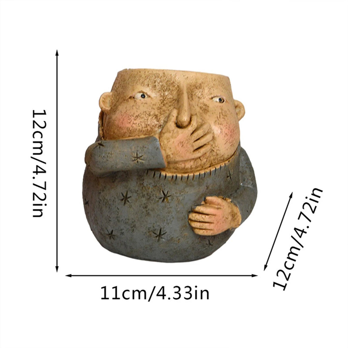 Escultura de resina de niño con la nariz en la mano para baño, divertida estatua, decoración extraña, creativa y moderna, escultura de resina, adornos de regalo.
