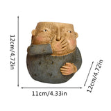 Escultura de resina de niño con la nariz en la mano para baño, divertida estatua, decoración extraña, creativa y moderna, escultura de resina, adornos de regalo.
