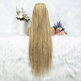 613 Blonde HD Full Lace Braided Wig | Knotless Box & Cornrows | Crochet Braids | Synthetic