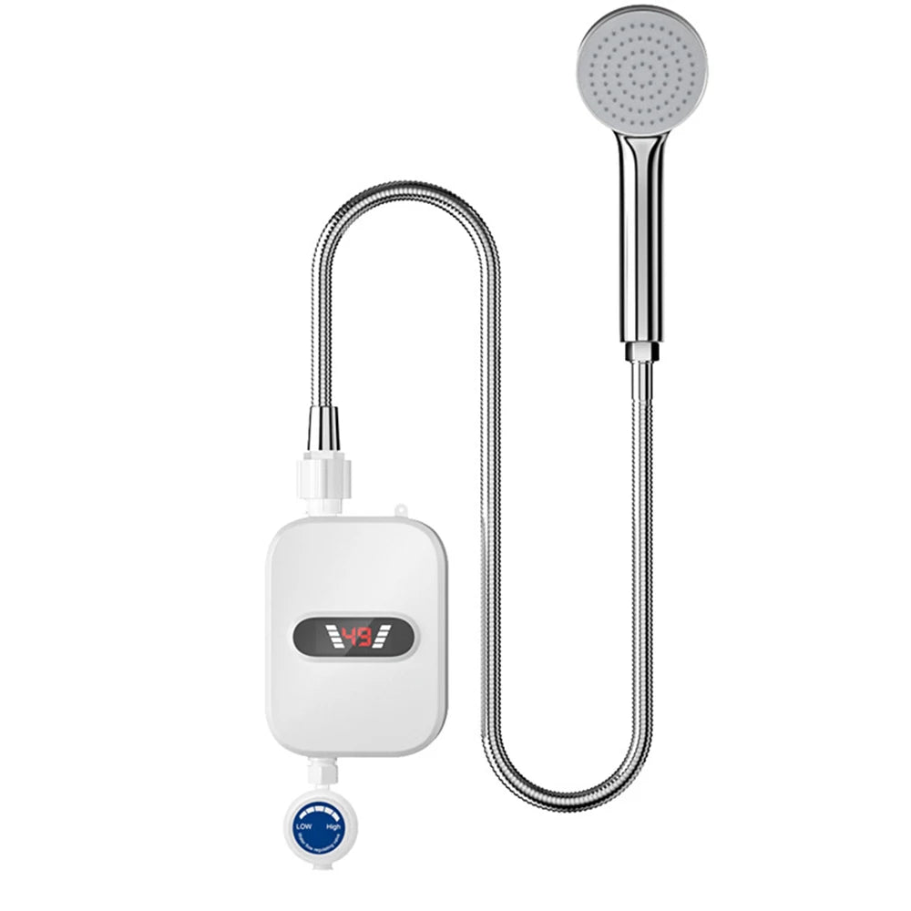 Chauffe-eau instantané 3500 W, robinet de salle de bain, prise UE, affichage numérique, pour maison de campagne, chalet, hôtel