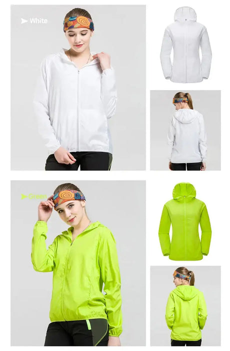 Camping Waterproof Jacket Men Women Windbreaker Men Raincoat Rain Jacket Men Waterproof Hiking Climbing Clothes Sun Protection - Lootquake