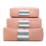 Foldable Storage Bag Non-Woven Clothing Organizer Wardrobe Closet Clothes Organizer Pillow Quilt Blanket Home Storage Bags