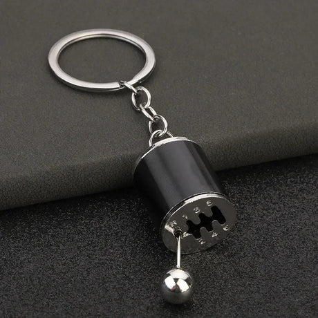 Personalized Keychain Creative Metal Mini Car Parts Manual Transmission Auto Keyring Accessories Key Ring Chain Men Lover Gift - Lootquake