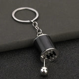 Personalized Keychain Creative Metal Mini Car Parts Manual Transmission Auto Keyring Accessories Key Ring Chain Men Lover Gift - Lootquake