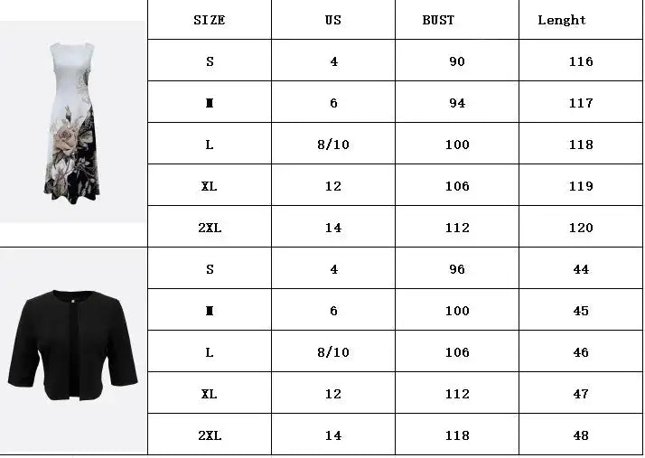 2024 European and American Autumn New Women's Long Dress Two Piece Flower and Grass Print Round Neck Dress Coat Women - Lootquake