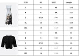 2024 European and American Autumn New Women's Long Dress Two Piece Flower and Grass Print Round Neck Dress Coat Women - Lootquake