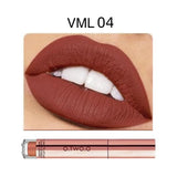 O.TWO.O 12 colores Lápiz labial mate aterciopelado de alta calidad Maquillaje de labios de larga duración Resistente al agua Fácil de usar Brillo labial líquido mate