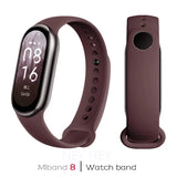 Correas deportivas para Xiaomi Mi Band 8-9 NFC, repuesto de pulsera de silicona Mi Band 9/8, resistente al agua, accesorios para Mi Band 9