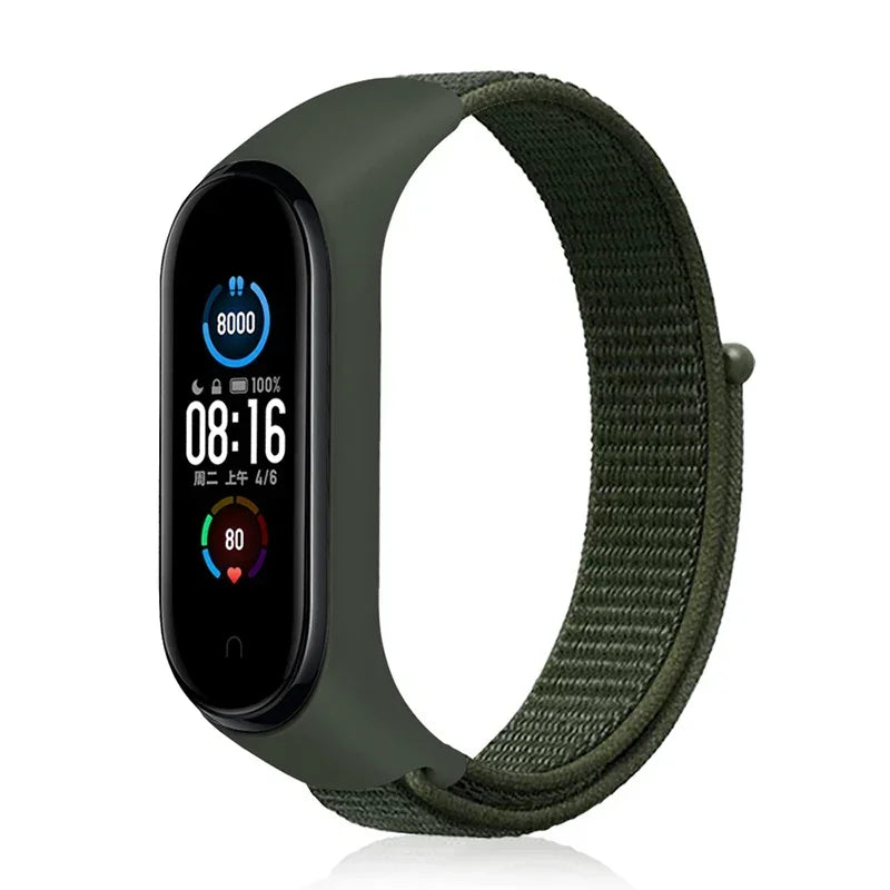 Bracelet For Mi Band 6 7 Strap Nylon Sport loop watch Belt Pulseira Correa Mi band 4 Wristband for xiaomi Mi band 5 4 3 Bracelet - Lootquake