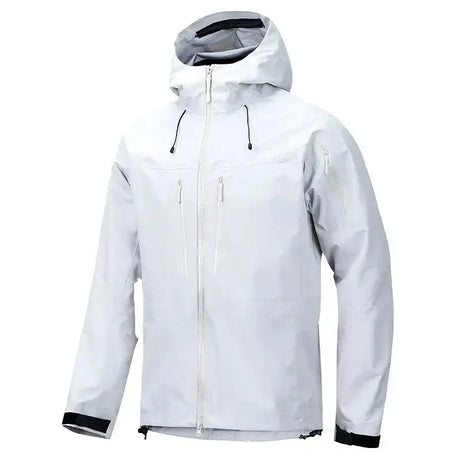 Jacket Men's Sports Casual Soft-shell Zipper Pocket Water Repellent Windbreaker New Autumn Functional Camping Hooded Raincoat - Lootquake