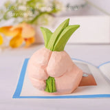 Home Decor Funny Grass Hand Statue Exquisite Artistic Holding Grass Sculpture Resin Hand Table Decor Unique Gift