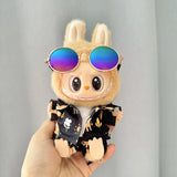 Labubu Doll Clothes Beach Resort Style Overalls Labubu Idol V1 V2 Dolls Clothing Accessories 15/17cm Plush Doll Universal