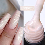 UR SUGAR Blue Color Rubber Base Gel Nail Polish Gold Glitter Base Gel Top Coat Soak Off UV LED Gel Nail Art Varnish Manicure