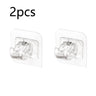 2/4 piezas de abrazaderas autoadhesivas ajustables para barra de cortina, soporte de pared para barra de cortina, sin clavos, para colgar en la pared