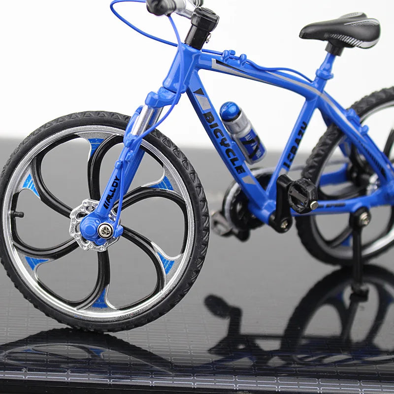 Creative Alloy Bicycle Model Ornament Mini Metal Bike Toy Collectible