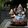 Sandstone Crafts Sculpture, Sitting Meditation, Buddha Statue, Elephant Ganesha Sculpture, Incense Burner, Feng Shui Decoration,