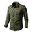 Mens Katoen Militaire Shirts Mannen Lange Mouwen Casual Dress Shirt Mannelijke Cargo Werk Shirts Heren Werken Shirts - Lootquake