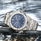 POEDAGAR Classic Men's Watches Fine Steel Original Quartz Watch for Man Luminous Date Waterproof Wristwatch Trend Fashion New - Lootquake