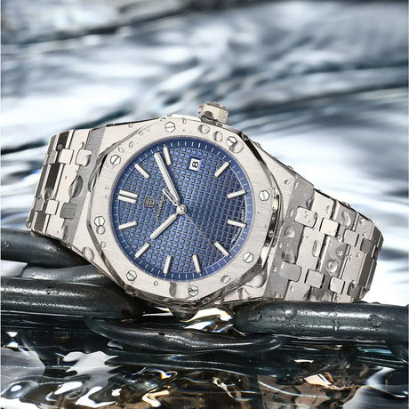 POEDAGAR Classic Men's Watches Fine Steel Original Quartz Watch for Man Luminous Date Waterproof Wristwatch Trend Fashion New - Lootquake
