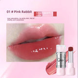 QXQY GLOSSY JELLY LIPSTICK - Mirror Shine, Moisturizing & Long Lasting, Nude Lip Gloss for Plump Brightening Lips (No Makeup Loo