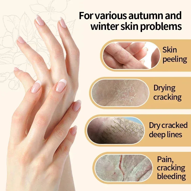 Crema de manos antiarrugas con colágeno, antisequedad, antigrietas, hidratante, nutritiva, suavizante, blanqueadora, reparadora.