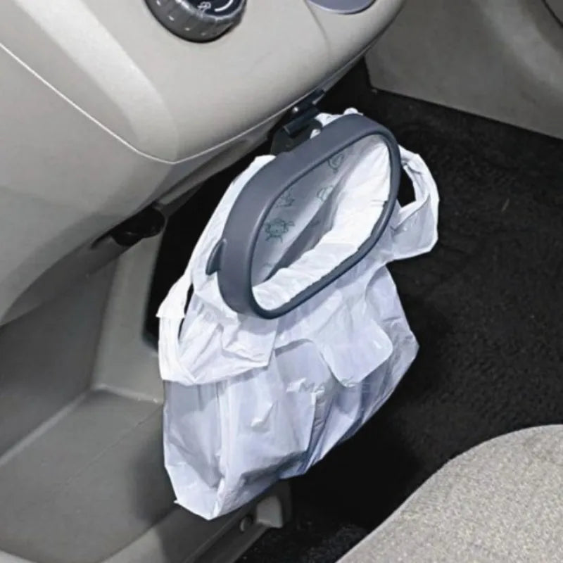 Portable Mini Car Trash Bin Hanging Storage Box Vehicle Garbage Organizer Dust Case Car Storage Bin Auto Interior Accessories
