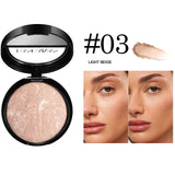 7 Colors Baked Duo Matte Finishing Powder Foundation Compact Waterproof Long Lasting Full Coverage Makeup Base Smooth Skin