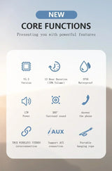 Super Powerful Wireless 5.3 Bluetooth Speaker RGB Light Caixa De Som Enhanced Bass IPX6 Waterproof Subwoofer 3D Stereo Sound Box