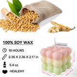 Bubble Candle Cube Fragrance Candles Handmade Scented Candle Soy Wax Candle Set for Home Decoration Wedding Party Birthday