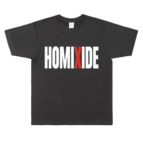 Rapper Homixide Gang Graphic T-shirt Playboi Carti Opium Merch Tshirt Men Women Hip Hop Oversized T Shirts Male Cotton Tops Tees - Lootquake