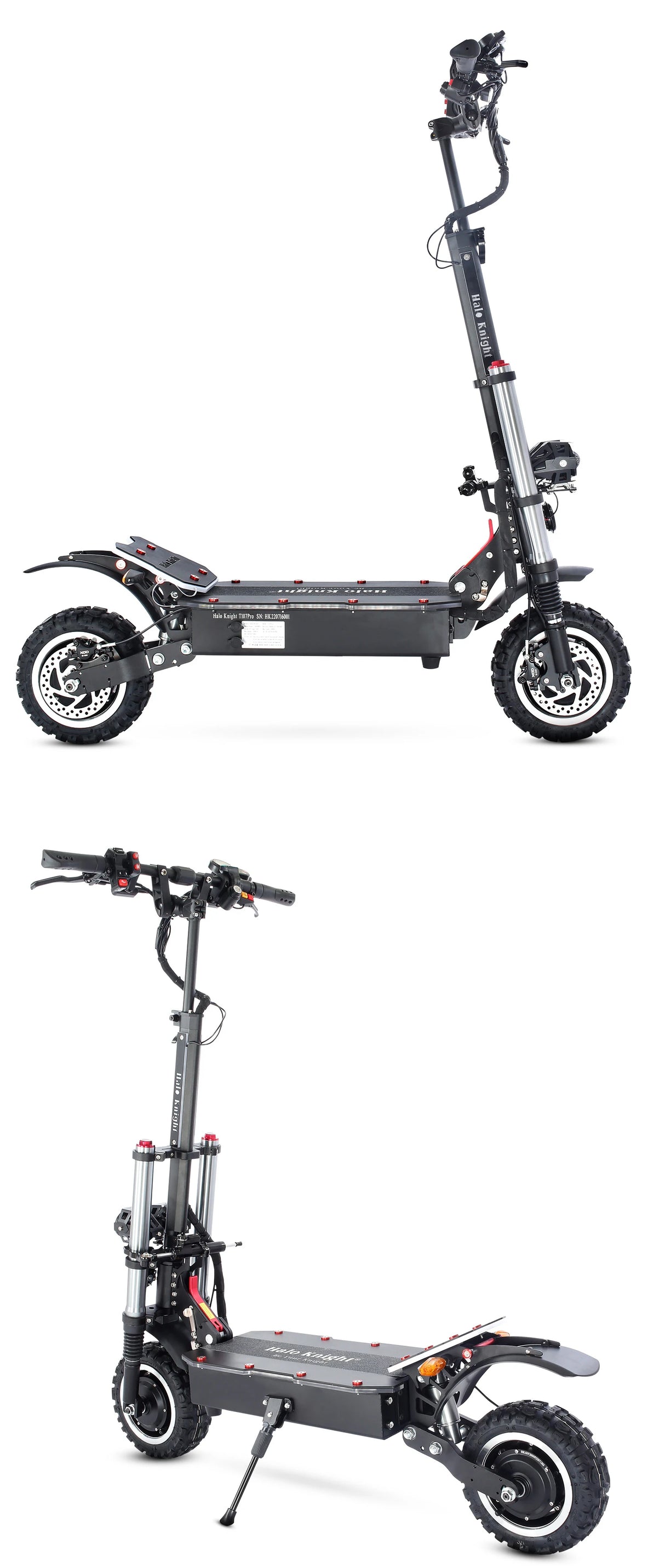 Halo Knight T107Pro Powerful Electric Scooter Adult Professional 95KM/H Fast E Scooter 6000W Off Road Dual Motor EScooter Cheap