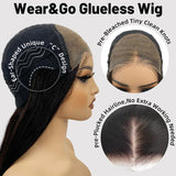 10A 6x4 Glueless HD Lace Front Kinky Curly Wig | Pre-Plucked | Bleached Knots | 210% Density | Ready to Wear | Brazilian Remy Hair