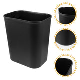 Grande poubelle carrée de 15 L, poubelle de cuisine en plastique, panier à déchets sous l'évier, bureau, conception peu encombrante, entretien facile