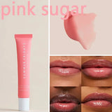 Summer Friday's Vanilla Beige Lip Balm Moisturizing Transparent Lipstick Set Lip Makeupv Smooth Soft Tube Mirror Lip Gloss
