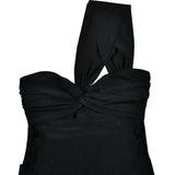 Mozision Strapless Backless Sexy Maxi Dress For Women Fashion One Shoulder Sleeveless Bodycon Club Party Long Dress Elegant - Lootquake
